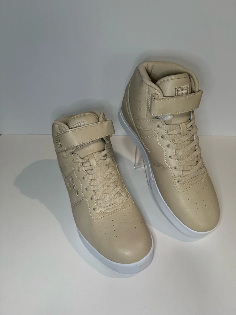 Fila Beige High-Top Athletic Sneakers